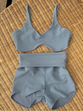 TIGER FRIDAY Ruth Bralette and Foldover Short Set